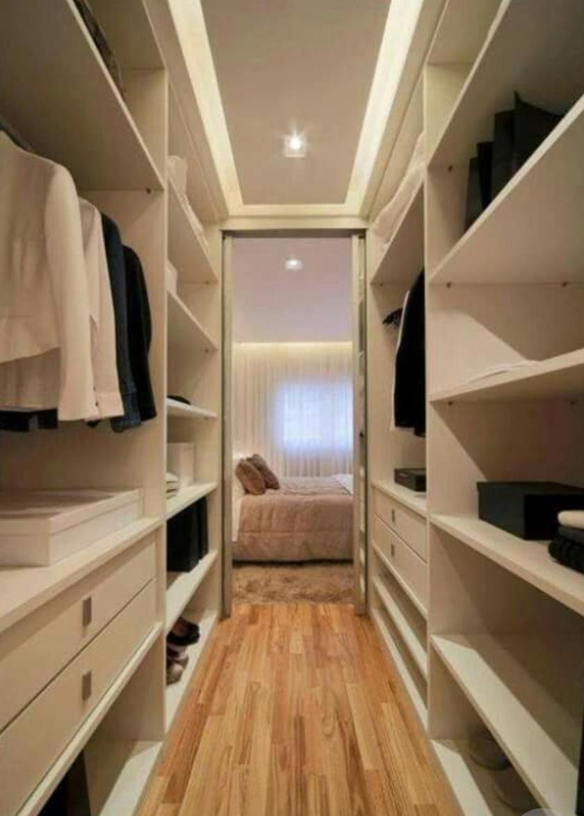 П-образная гардеробная комната в спальню Якутск