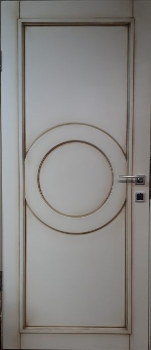 Межкомнатная дверь в профиле массив (эмаль с патиной) Якутск