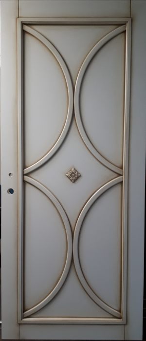 Межкомнатная дверь в профиле массив (эмаль с патиной) Якутск